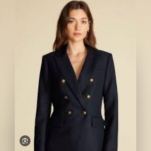 Women's Black Double-Breasted Blazer